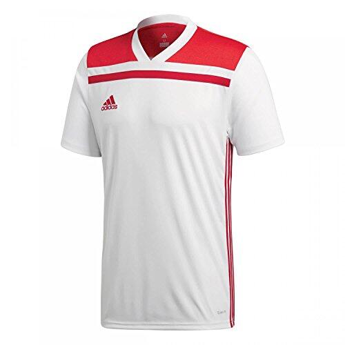 Adidas Regista 18 Kinder Fußball T-Shirt - Weiß/Dunkelrot, Größe M