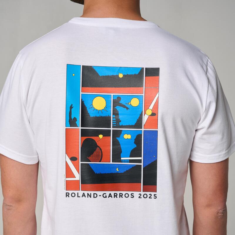 T-shirt Affiche 2025 Homme Roland-Garros - Blanc