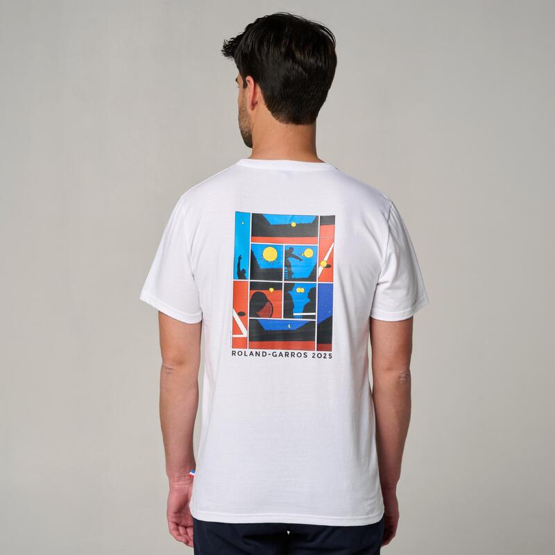 T-shirt Affiche 2025 Homme Roland-Garros - Blanc