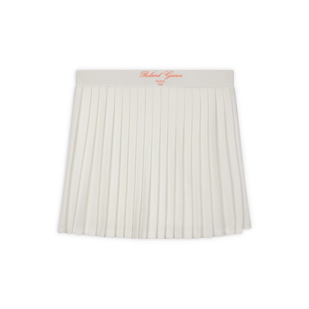 Jupe plissée Sporty Chic Femme Roland-Garros - Ecru 4/4