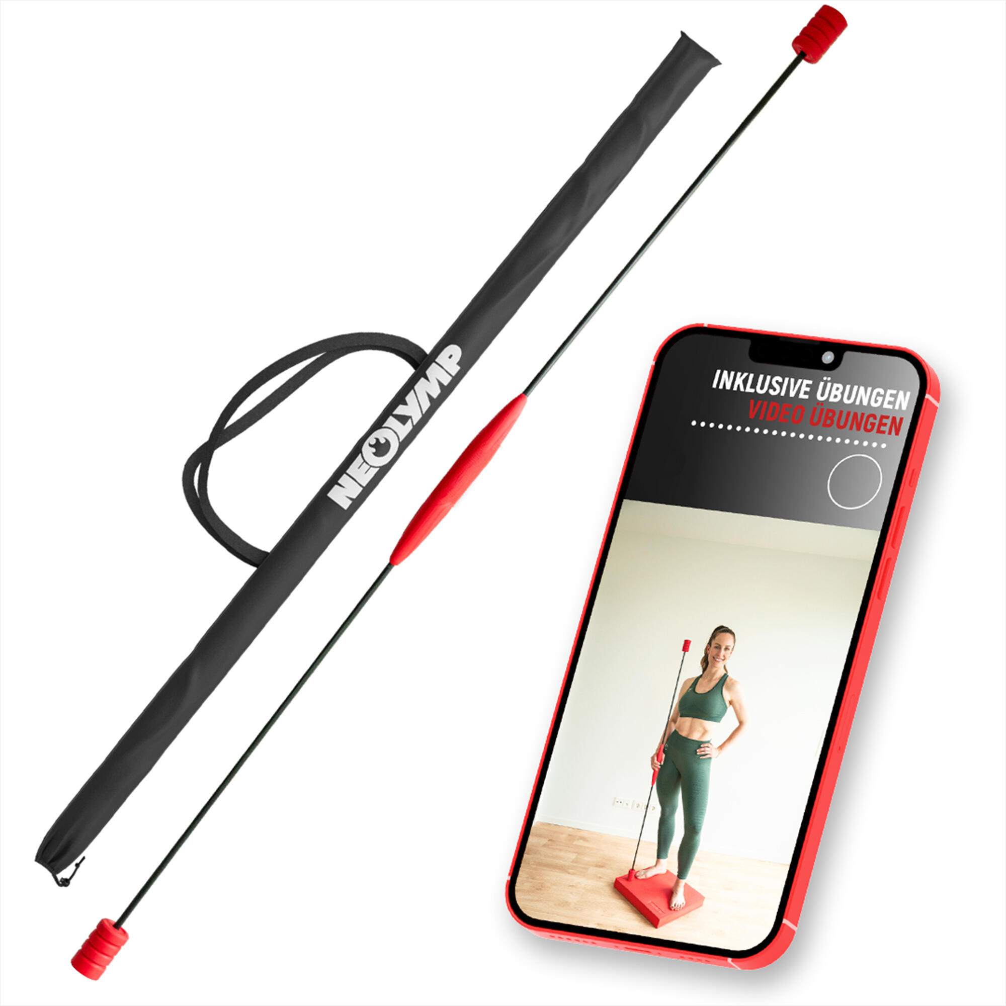 NEOLYMP Vibrační tyč – vibrační tyč s ergonomickou rukojetí, vibrační trenažér