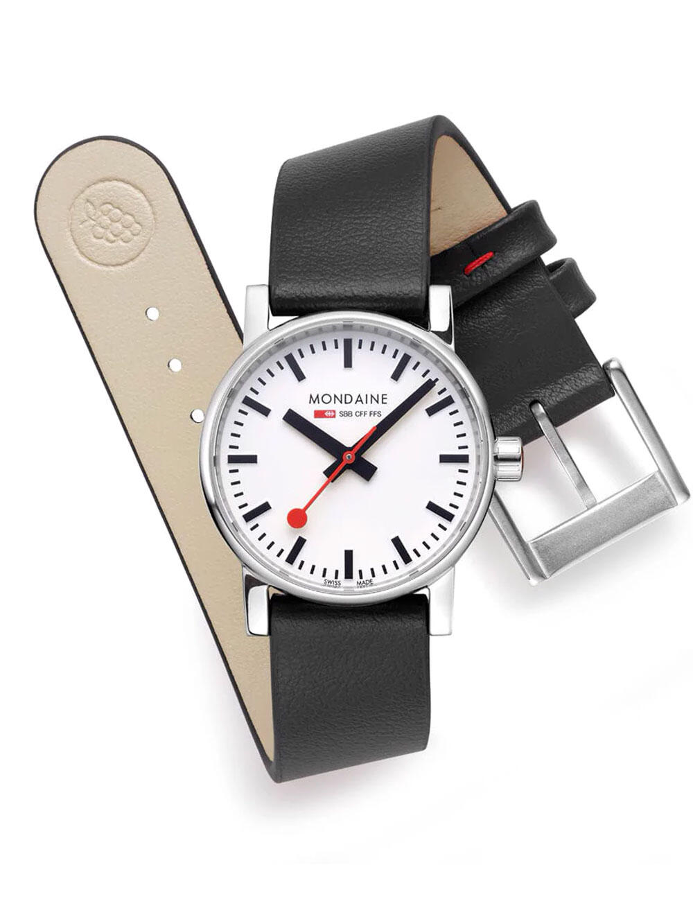 Damenuhr Mondaine MSE.30110.LBV, Quartz, 30mm, 3ATM 2/5