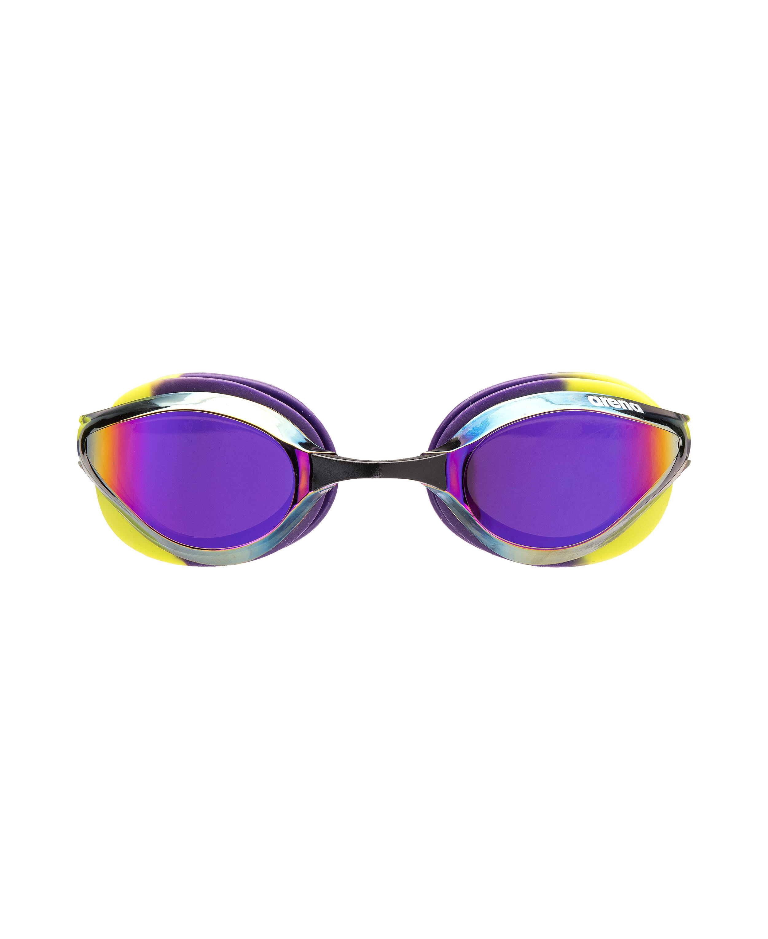 Lunettes de natation verres miroirs Arena Python Mirror Violet/Jaune 7/7