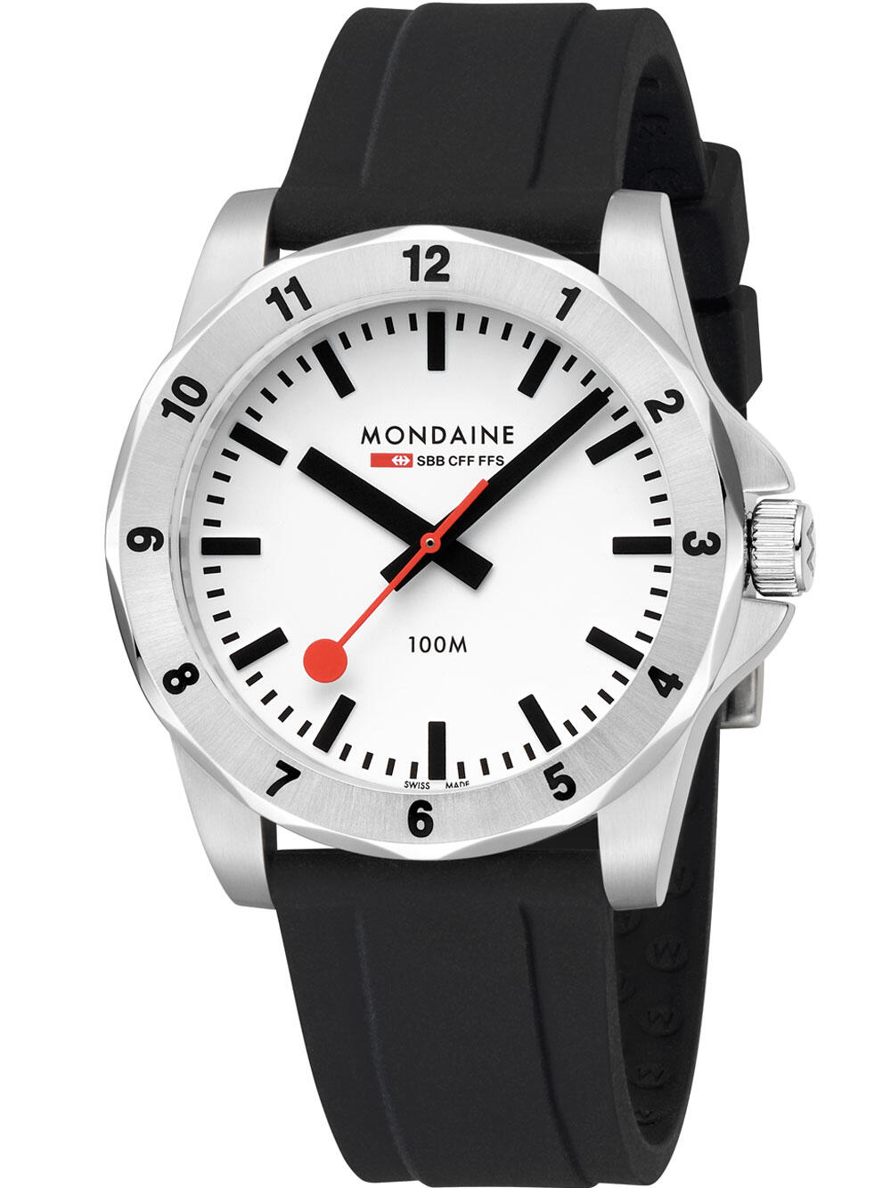Mondaine MSN.4211B.RB, Quartz, 42mm, 10ATM 2/5
