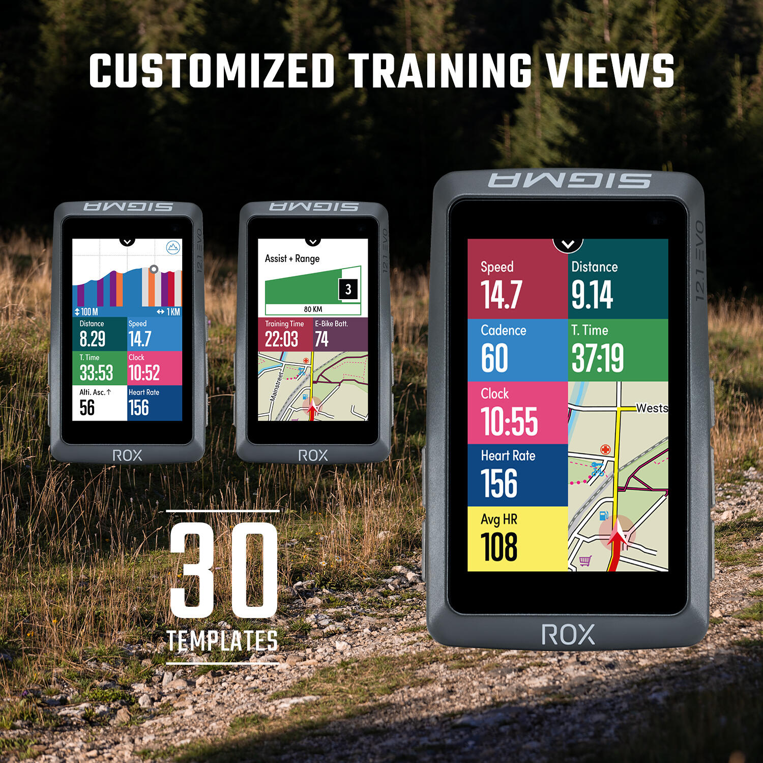 GPS-FAHRRADCOMPUTER ROX 12.1 EVO WEISS 6/8