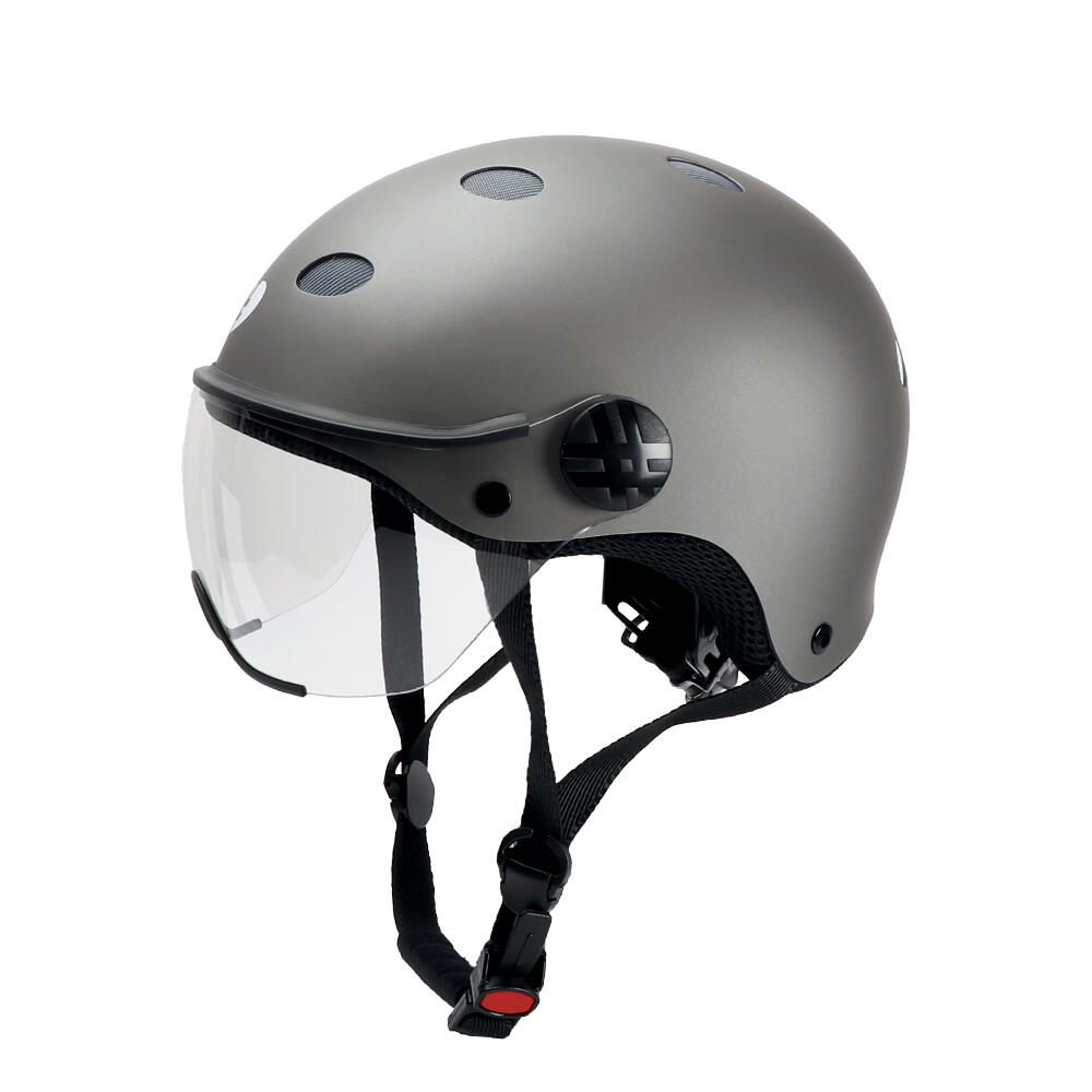 Kask Rowerowy Diezz Sport CITY Color z Wiatrochronem TITANIUM SOFT