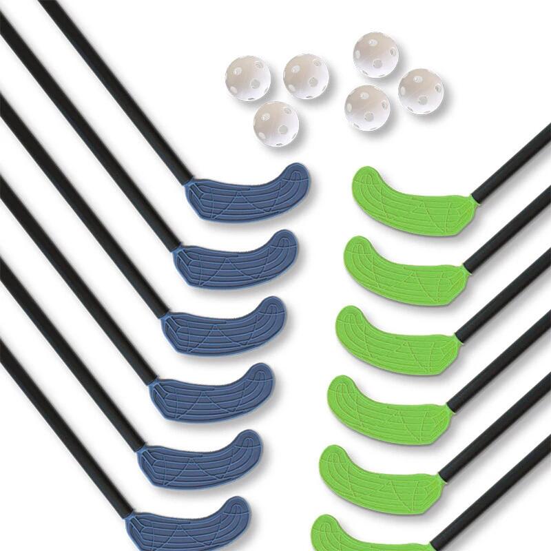 Set da unihockey Mini Kid 65/75 cm verde-blu 2/2