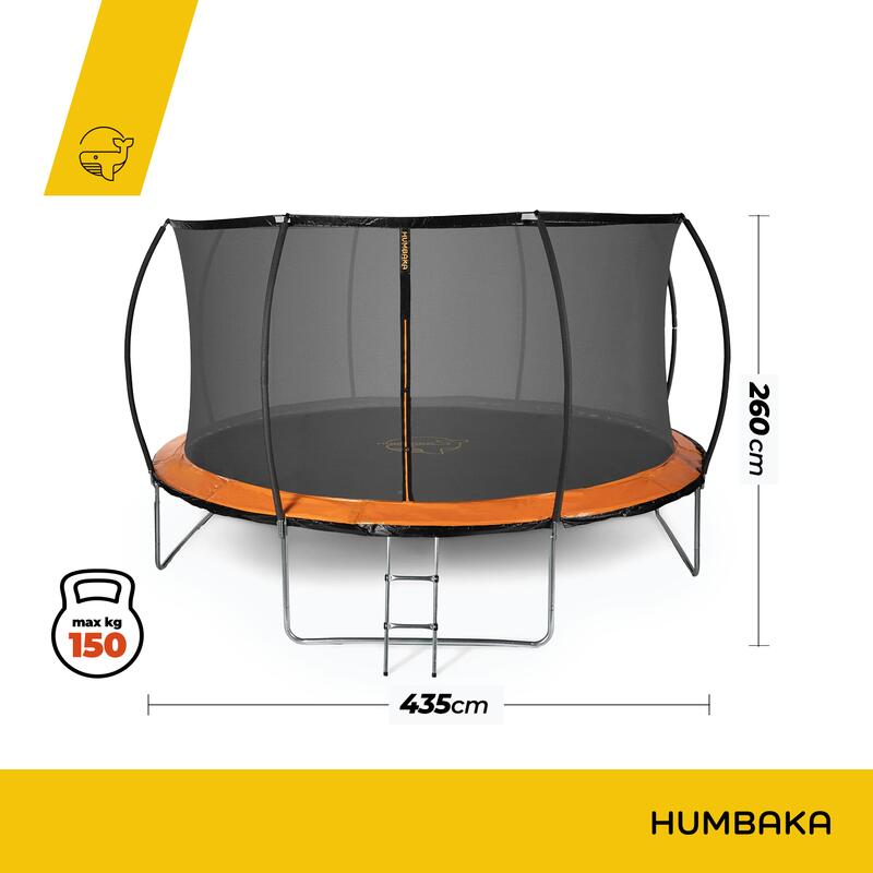 Trampolina ogrodowa HUMBAKA Super 435 cm