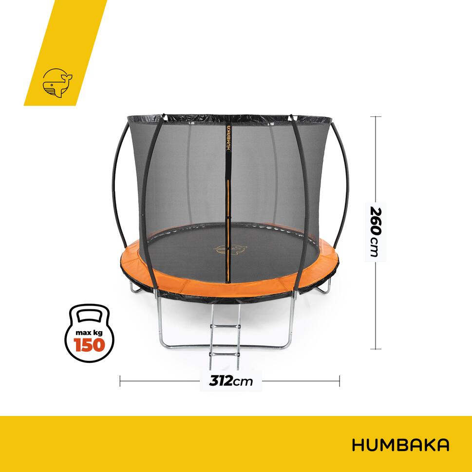 Trampolina ogrodowa HUMBAKA Super 312 cm