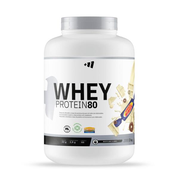 MMSUPPLEMENTS Whey Protein80 - 2 kg witte chocolade met Choco Rings MM Supplements