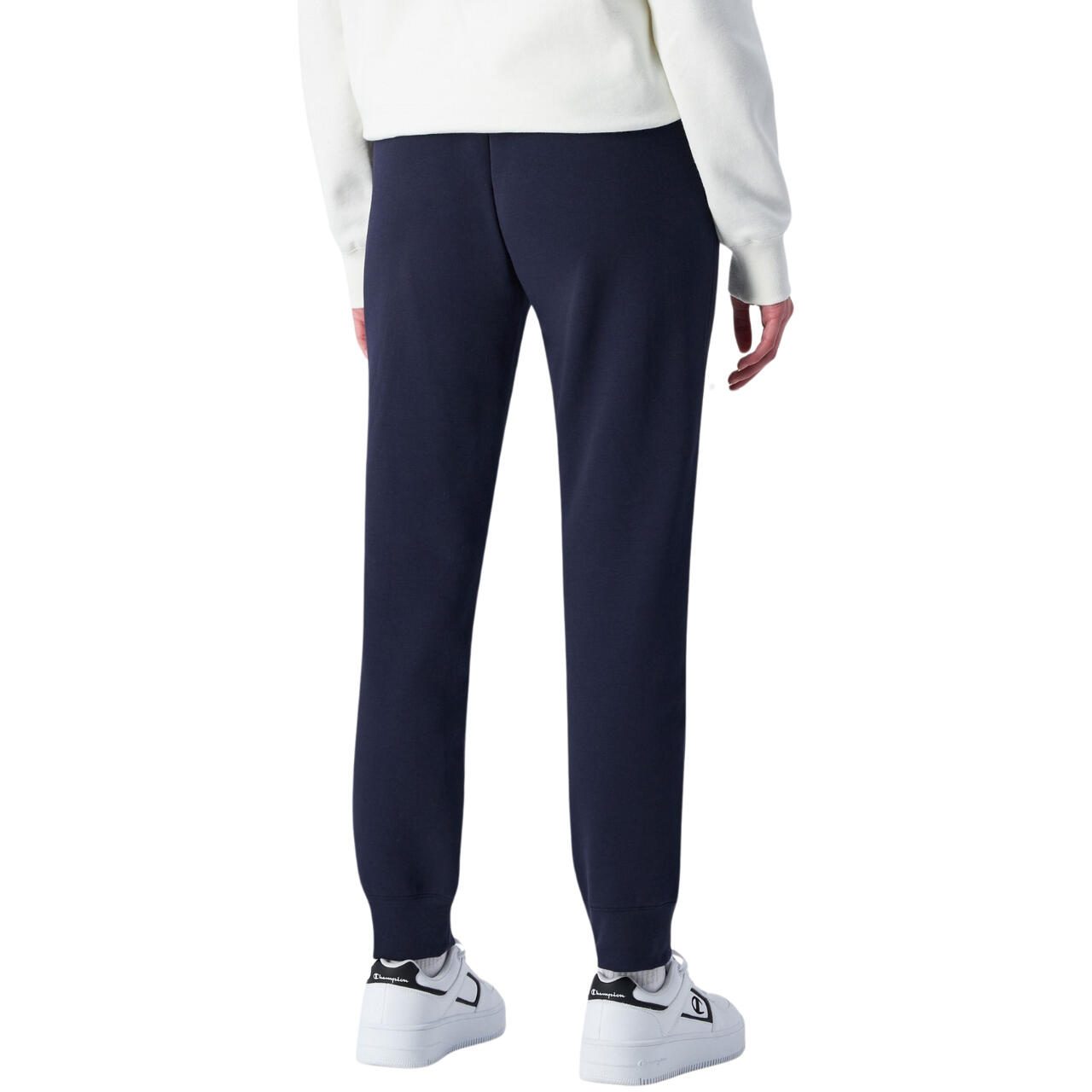 Pantaloni donna aderenti con vita elasticizzata e cordoncino 3/5
