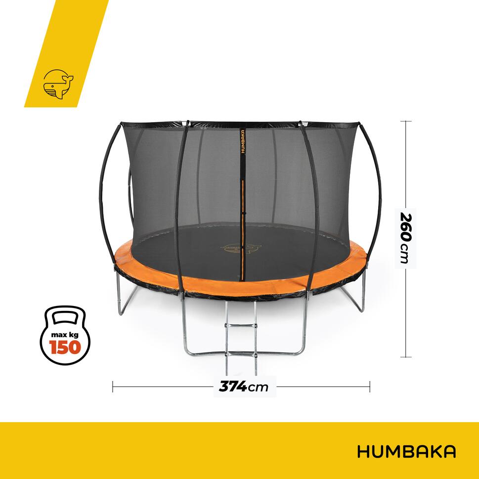 Trampolina ogrodowa HUMBAKA Super 374 cm