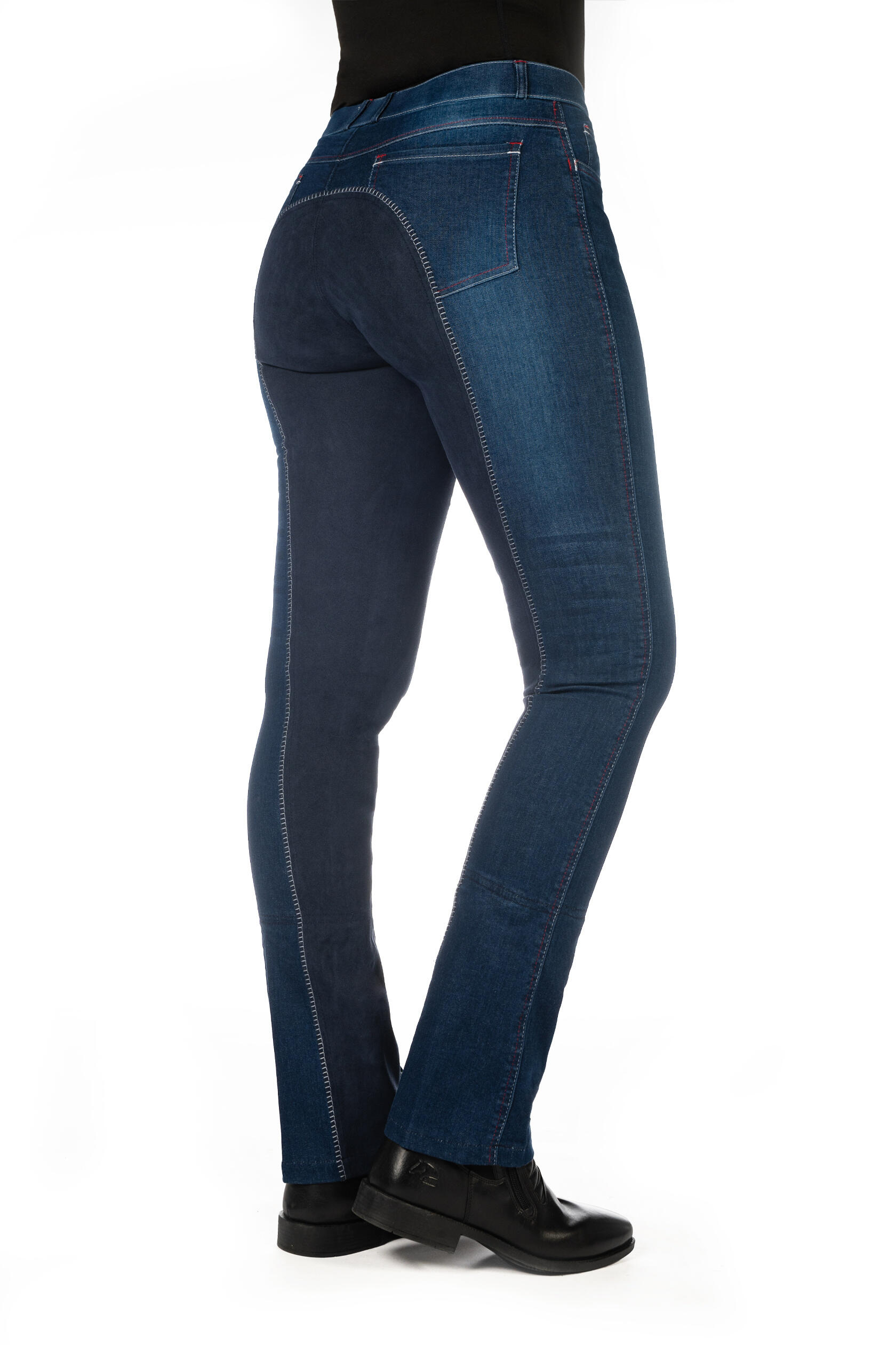 Kinder Jodhpur Reithose Vollbesatz SUMMER DENIM jeansblau/dunkelblau 4/7
