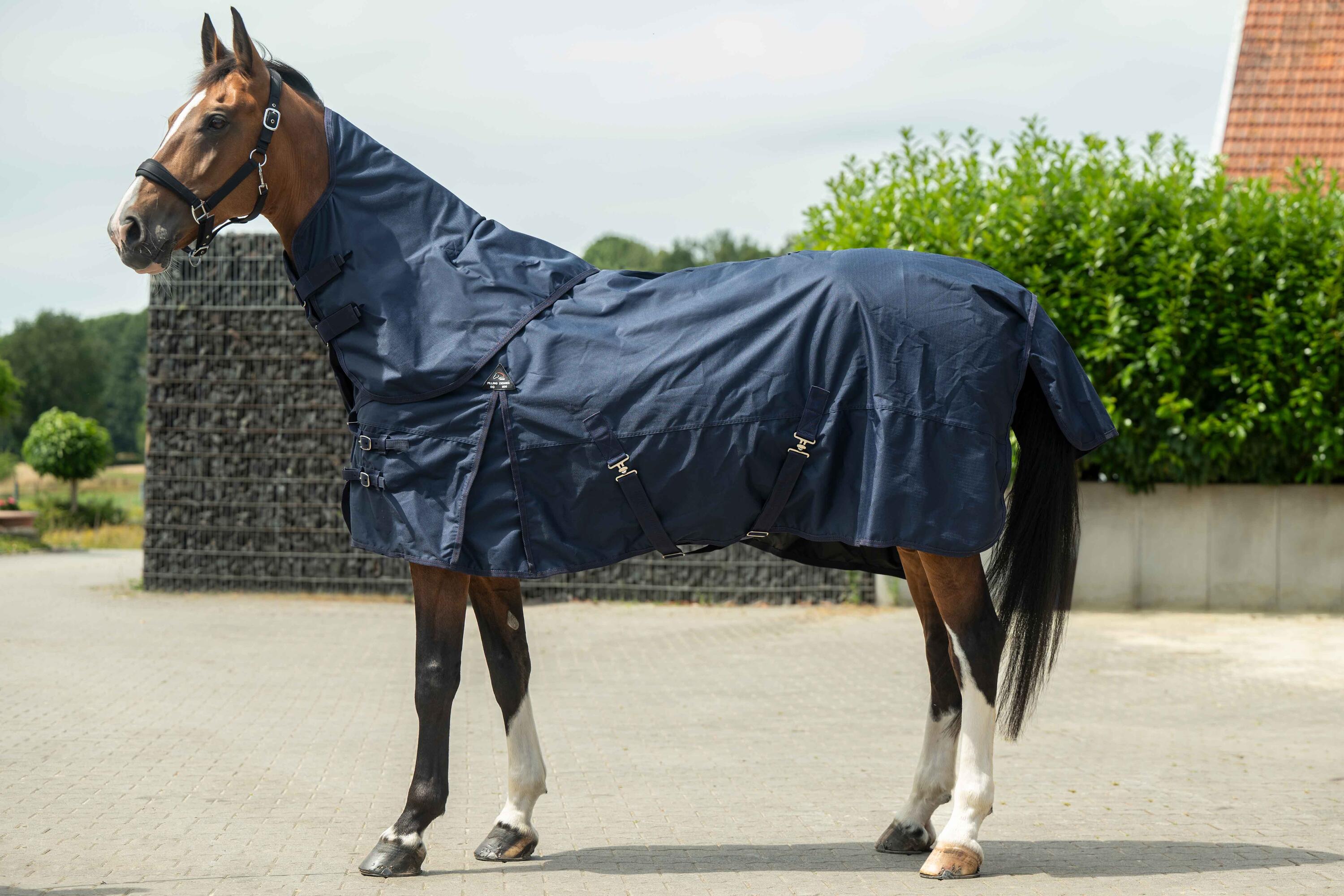 HKM Outdoordeken -Kombi 2- met kliksysteem + 3 onderdekens - Navy 7/7