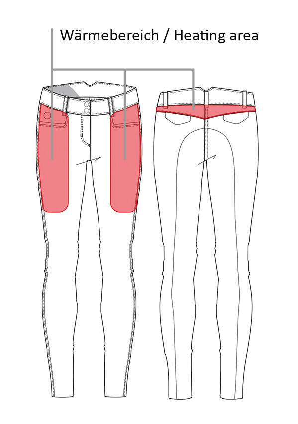 Pantalon d'équitation HKM Keep Warm - Noir 7/7