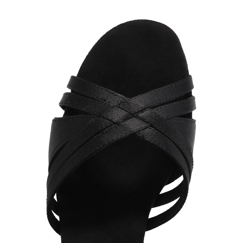 Sapatos de dança "Marbella" salsa bachata kizomba latino - preto 7 cm 2/7