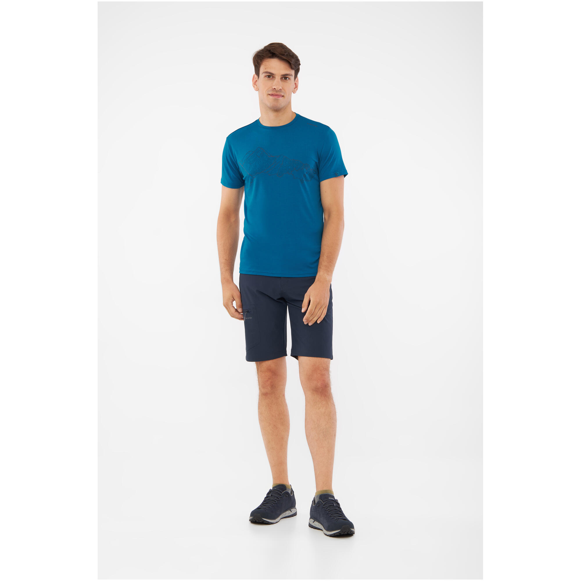Tee-shirt Randonnée Homme en Bambou VIKING "Lenta Bamboo Light Man" Bleu 2/7