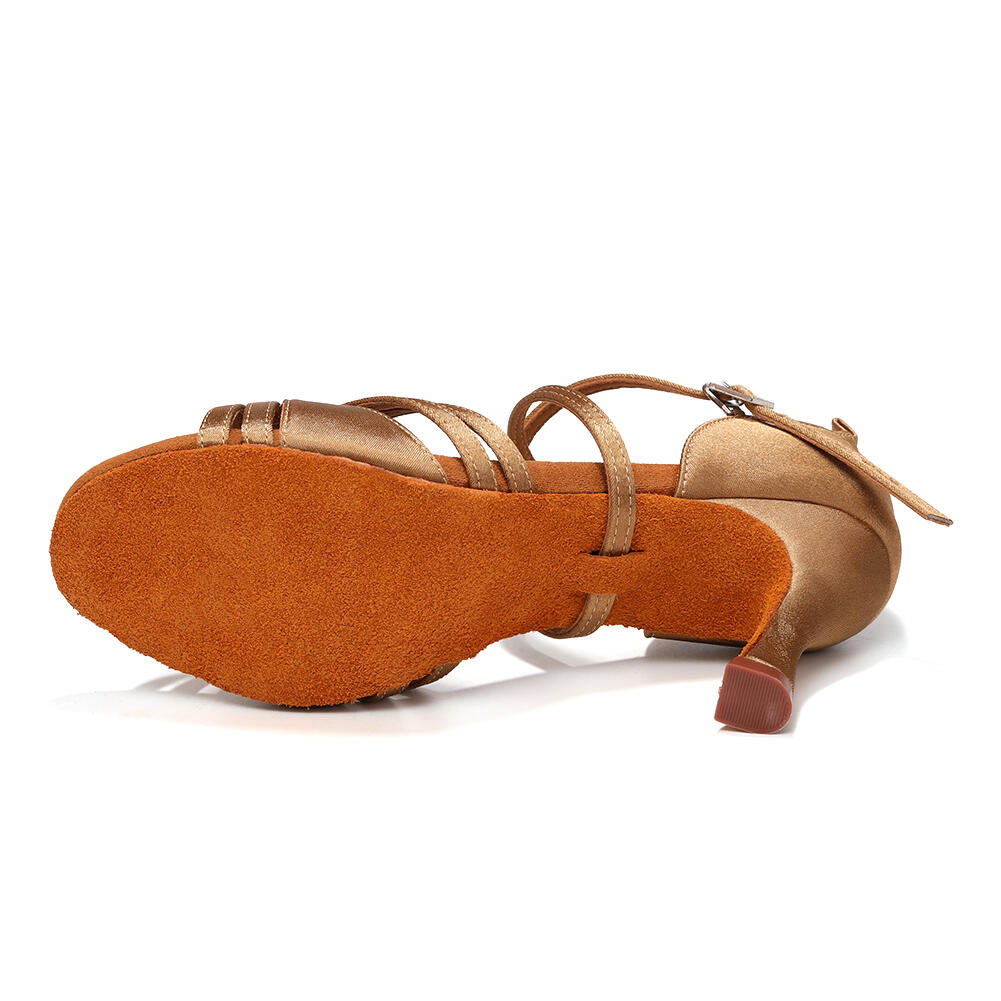 Sapatos de dança "Marbella" salsa bachata kizomba latino - nude 7 cm 5/6