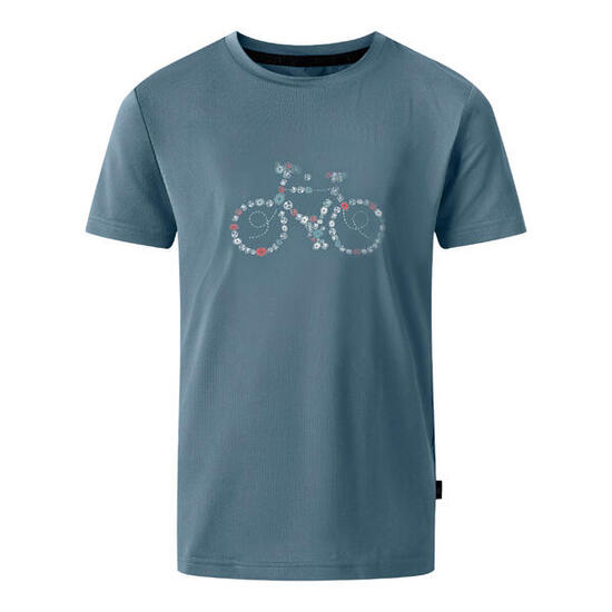 Tshirt Motif/style Vélo AMUSE Enfant (Bleu Gris)