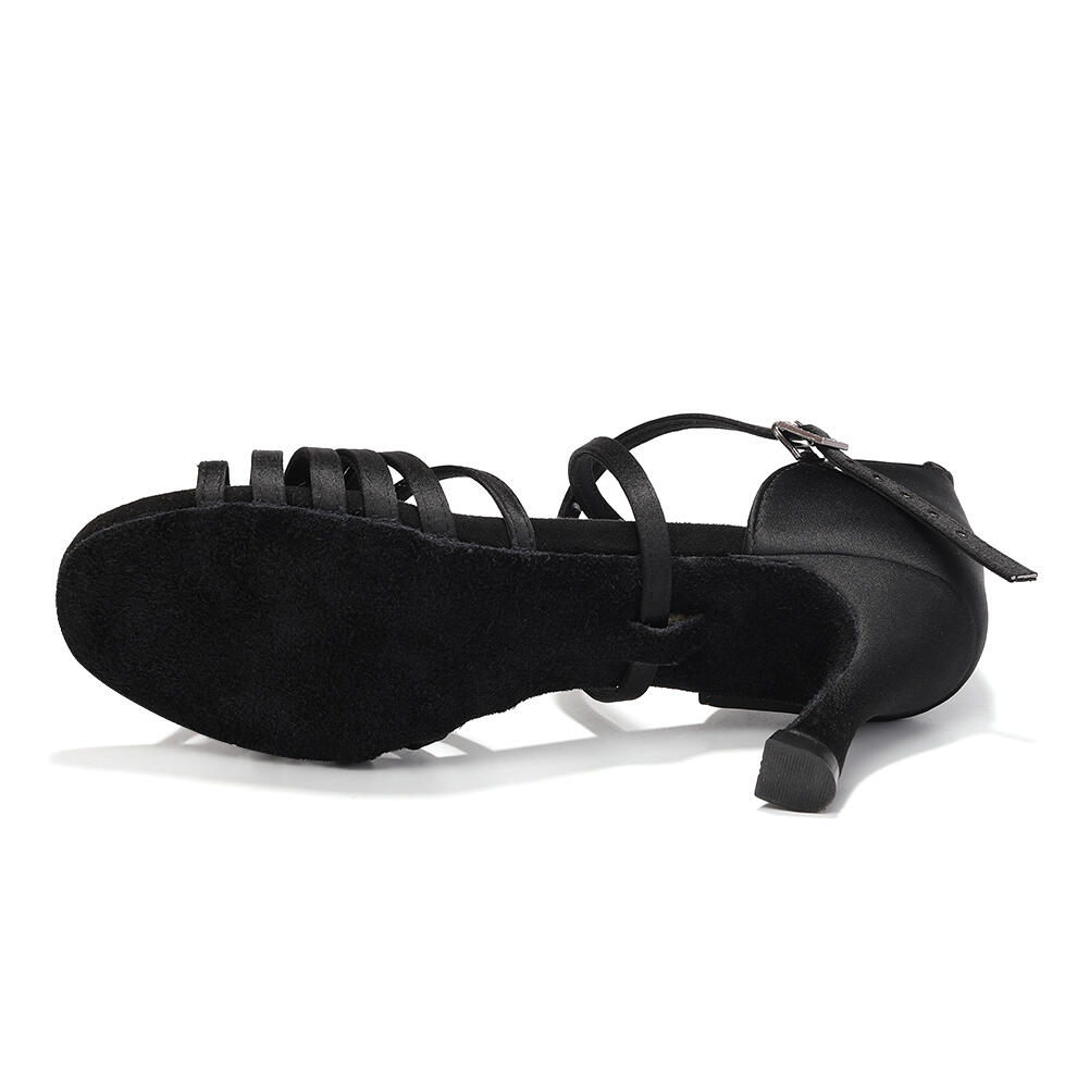 Sapatos de dança "Estepona" salsa kizomba bachata latino - preto 7 cm 4/7