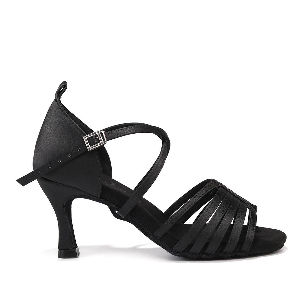 Sapatos de dança "Estepona" salsa kizomba bachata latino - preto 7 cm 2/7