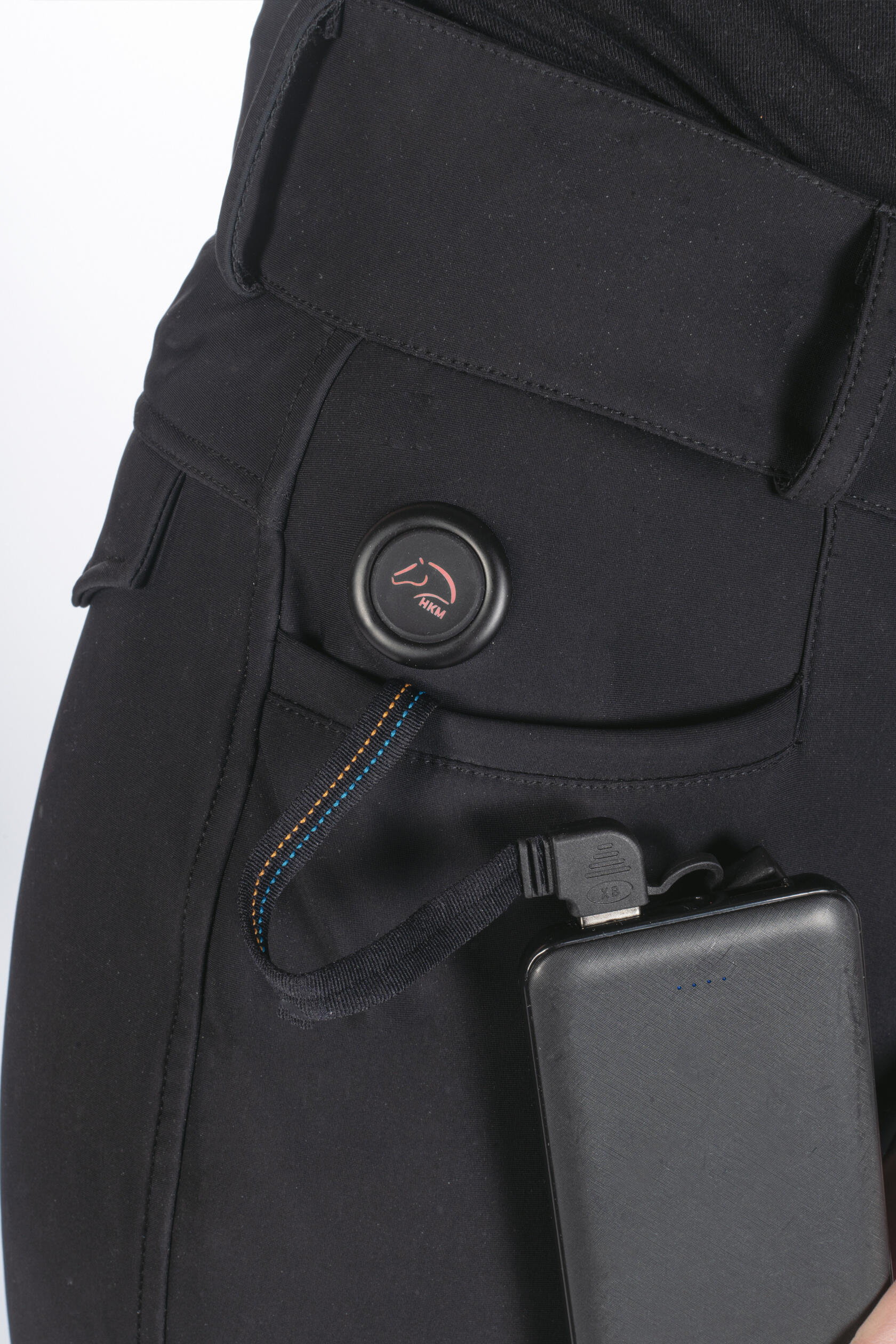 Pantalon d'équitation HKM Keep Warm - Noir 5/7