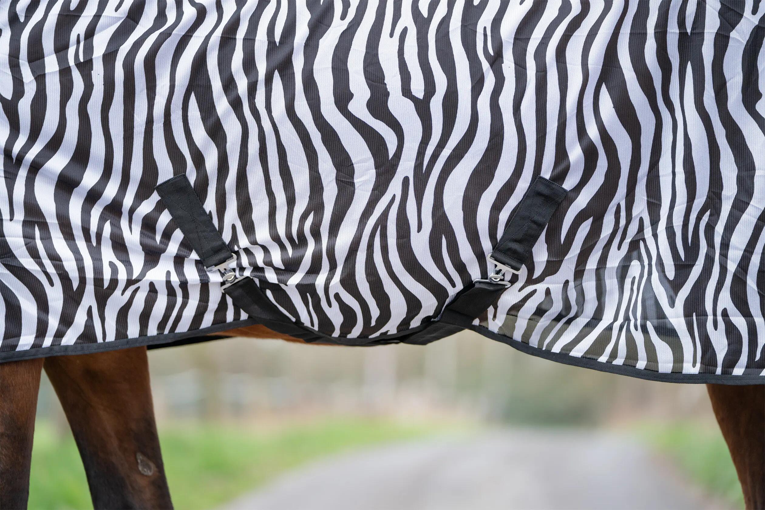 Couverture anti-mouches pour cheval avec sangle croisée HKM Zebra 7/7