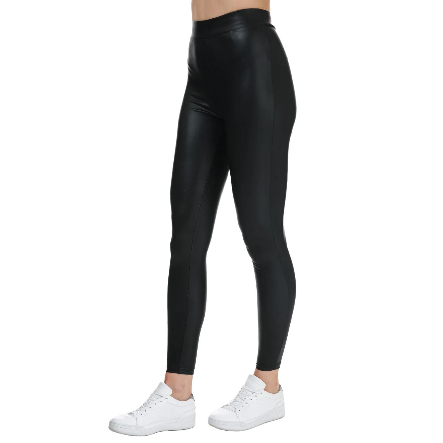 ONLY Womens/Ladies Cool Coated Leggings (Black)