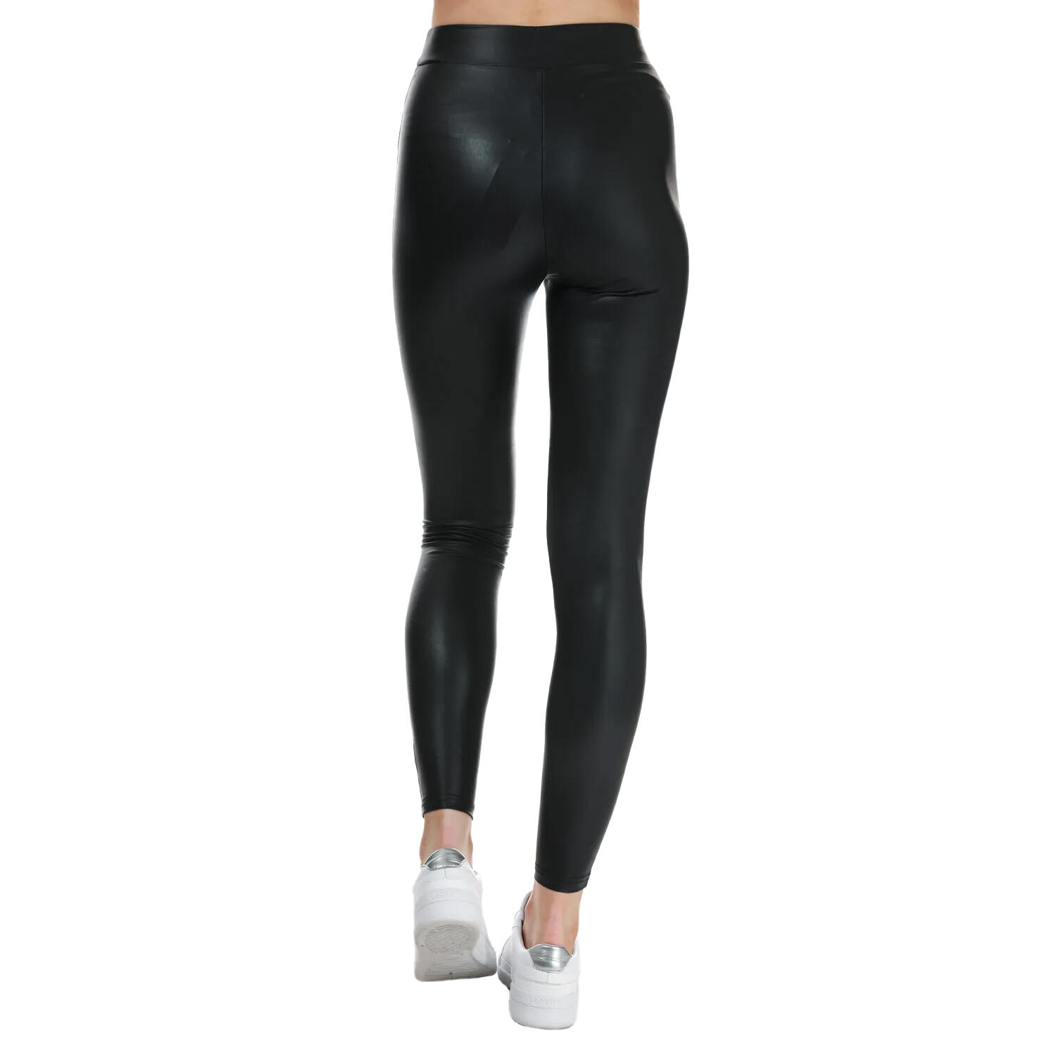 Womens/Ladies Cool Coated Leggings (Black) 2/3