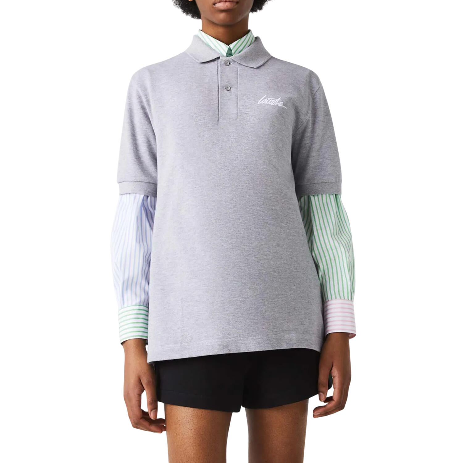 Unisex Adult Live ShortSleeved Polo Shirt (Grey) 2/2