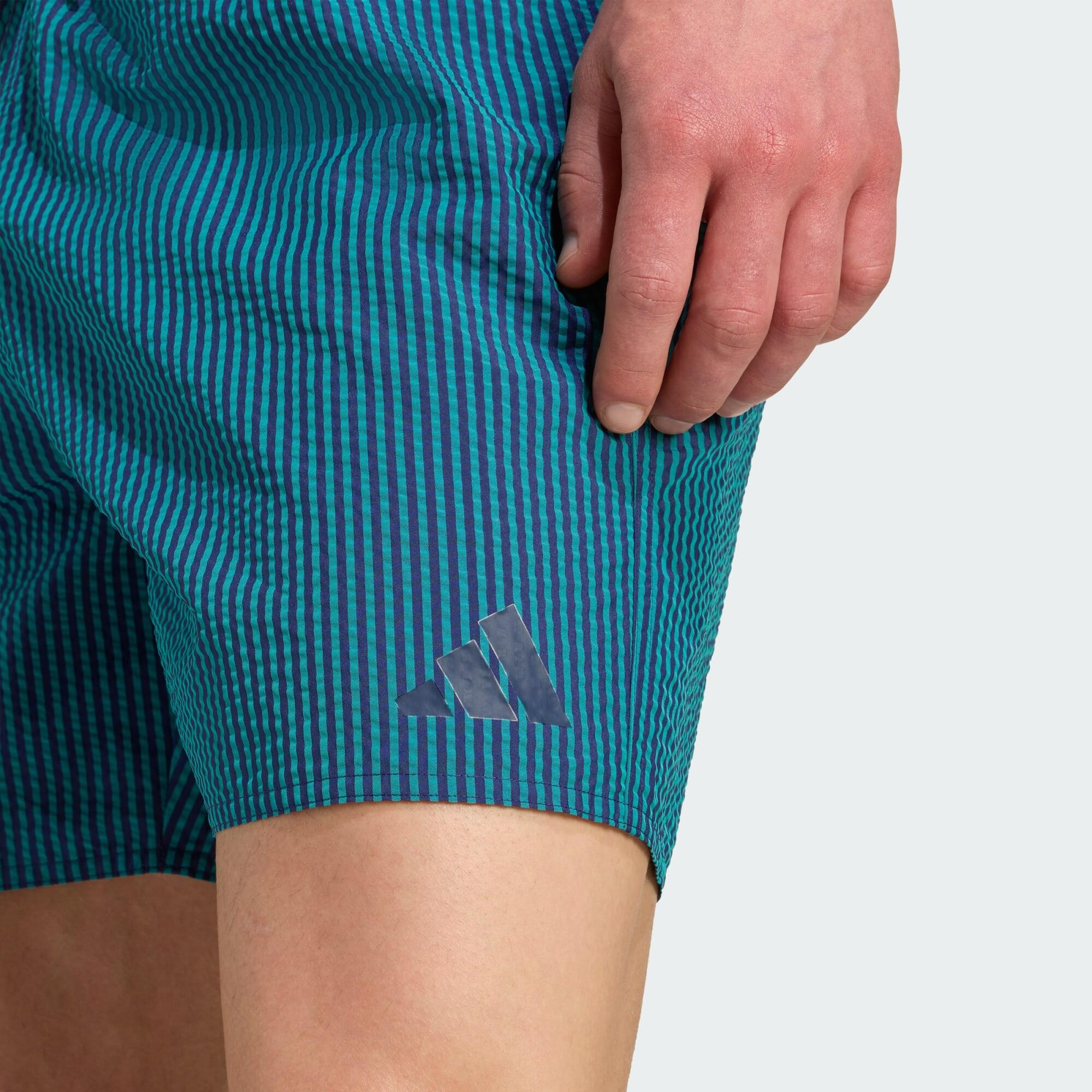 Seersucker Stripy Swim Shorts 5-Inch 5/5