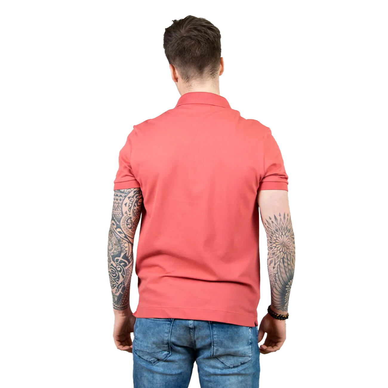 "Paris" Poloshirt für Herren Damen und Herren Rot 2/3