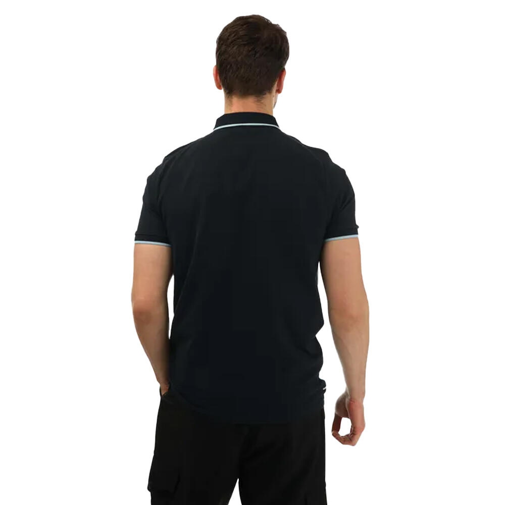 Mens Lario Block Polo Shirt (Blue Navy) 2/3