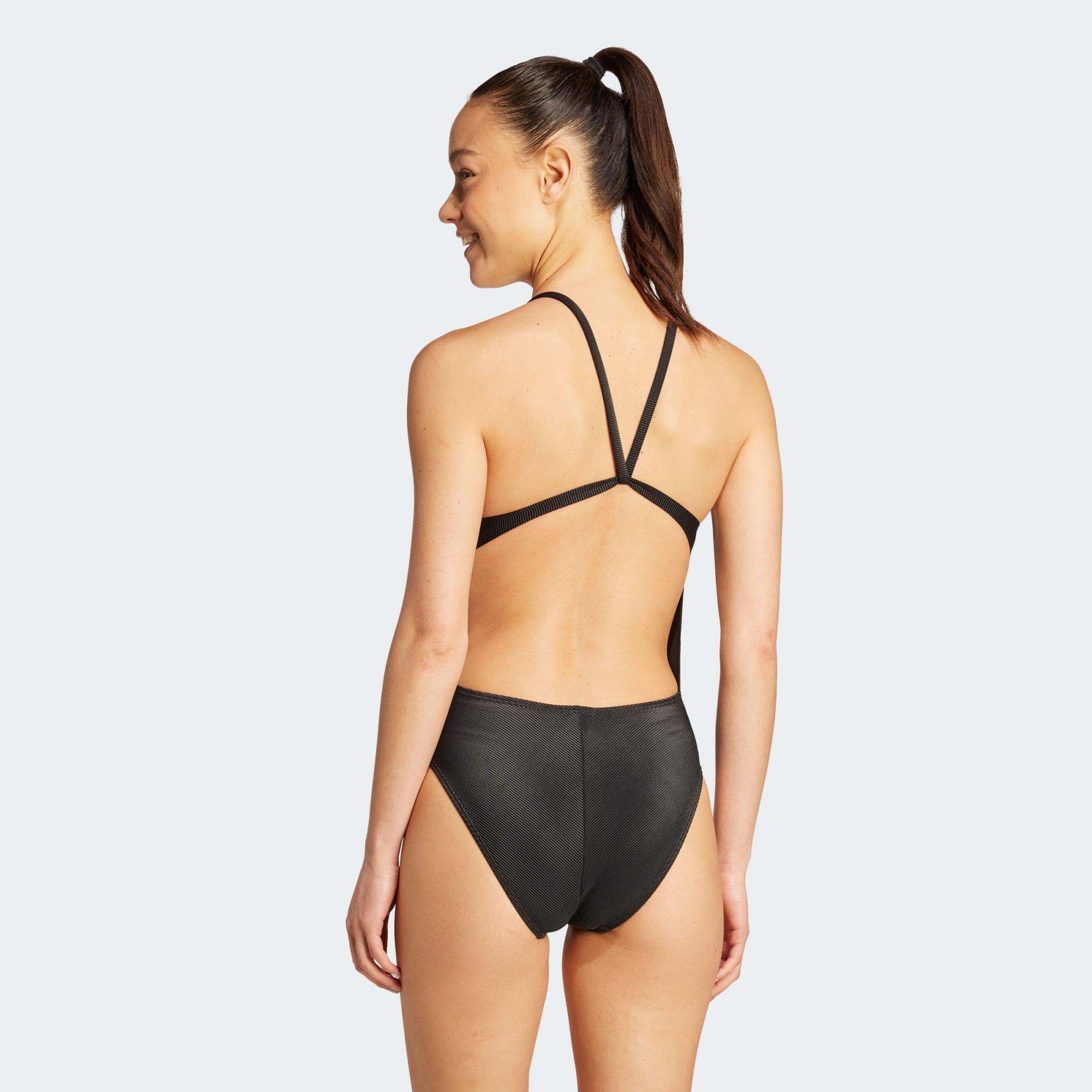 Maillot de bain bretelles fines matelassé côtelé Iconisea 3/6