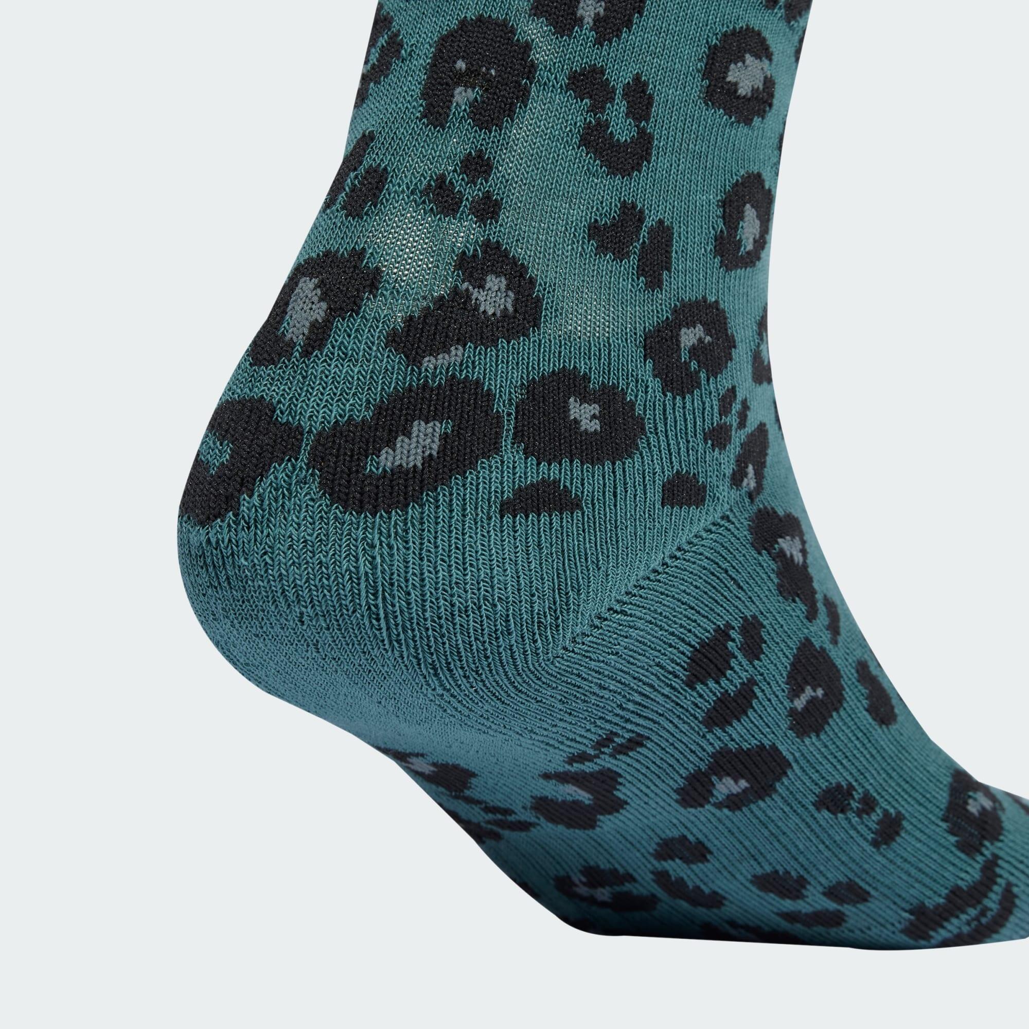 Conjunto de 3 pares de meias com estampa de leopardo 3/5