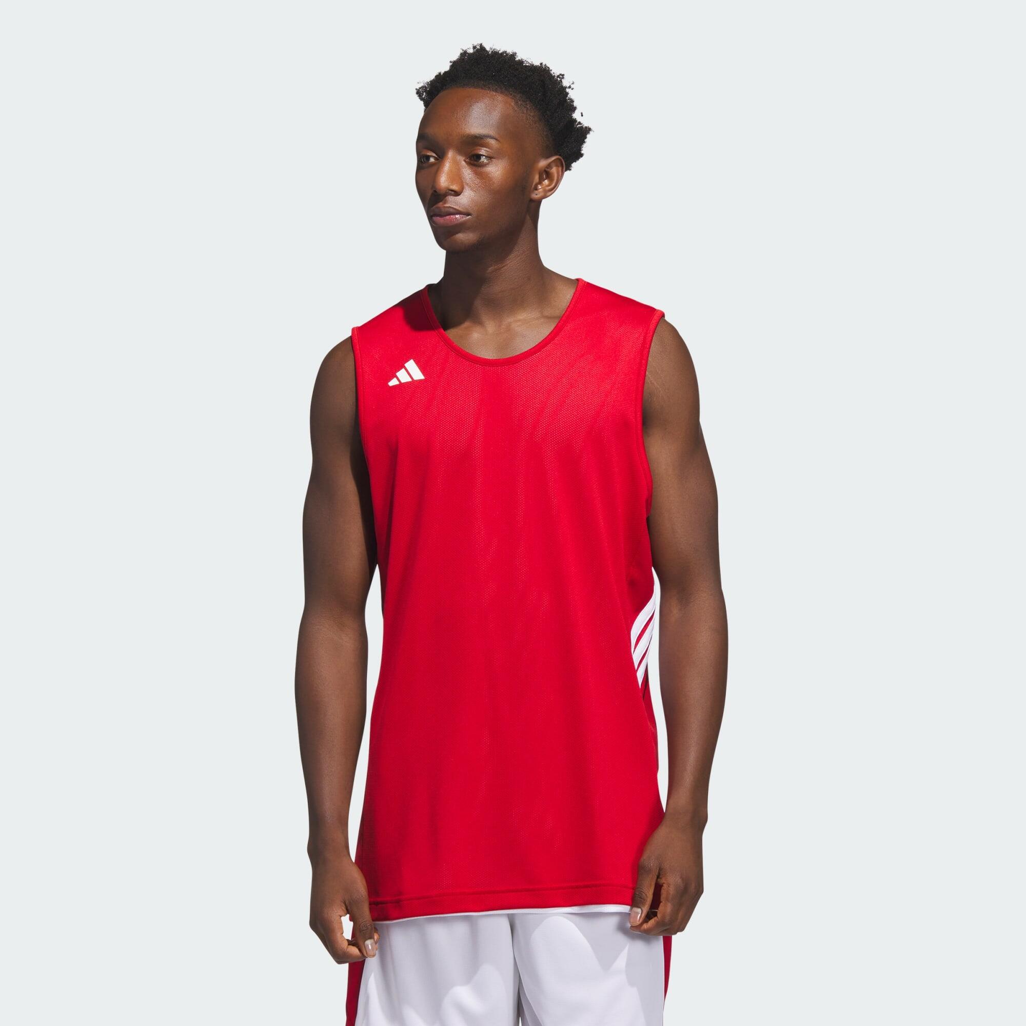 Adidas - Maillot De Basketball Réversible 3g speed Aeroready - Maillot Sans Manche - Blanc|rouge - 52 2xl - Decathlon