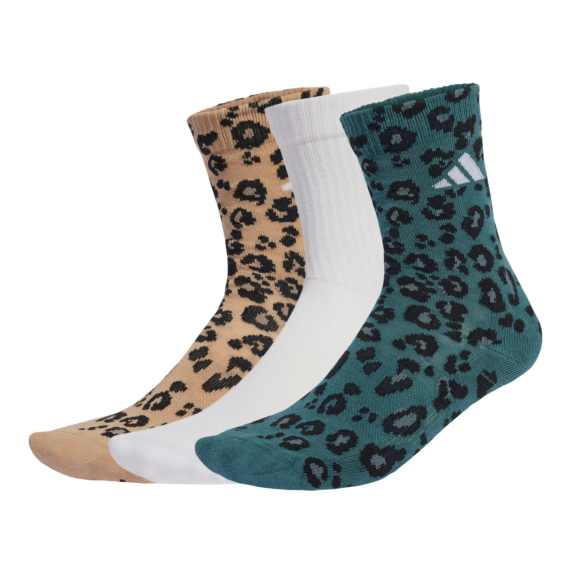 ADIDAS Leopard Print Sokken 3 Paar