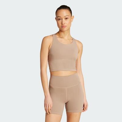 Top con reggiseno integrato adidas All Me a supporto medio