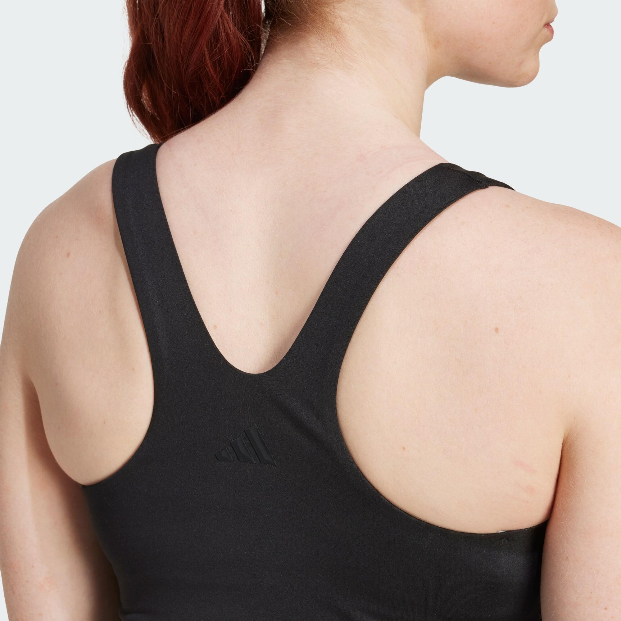 Top con reggiseno integrato adidas All Me a supporto medio 4/6