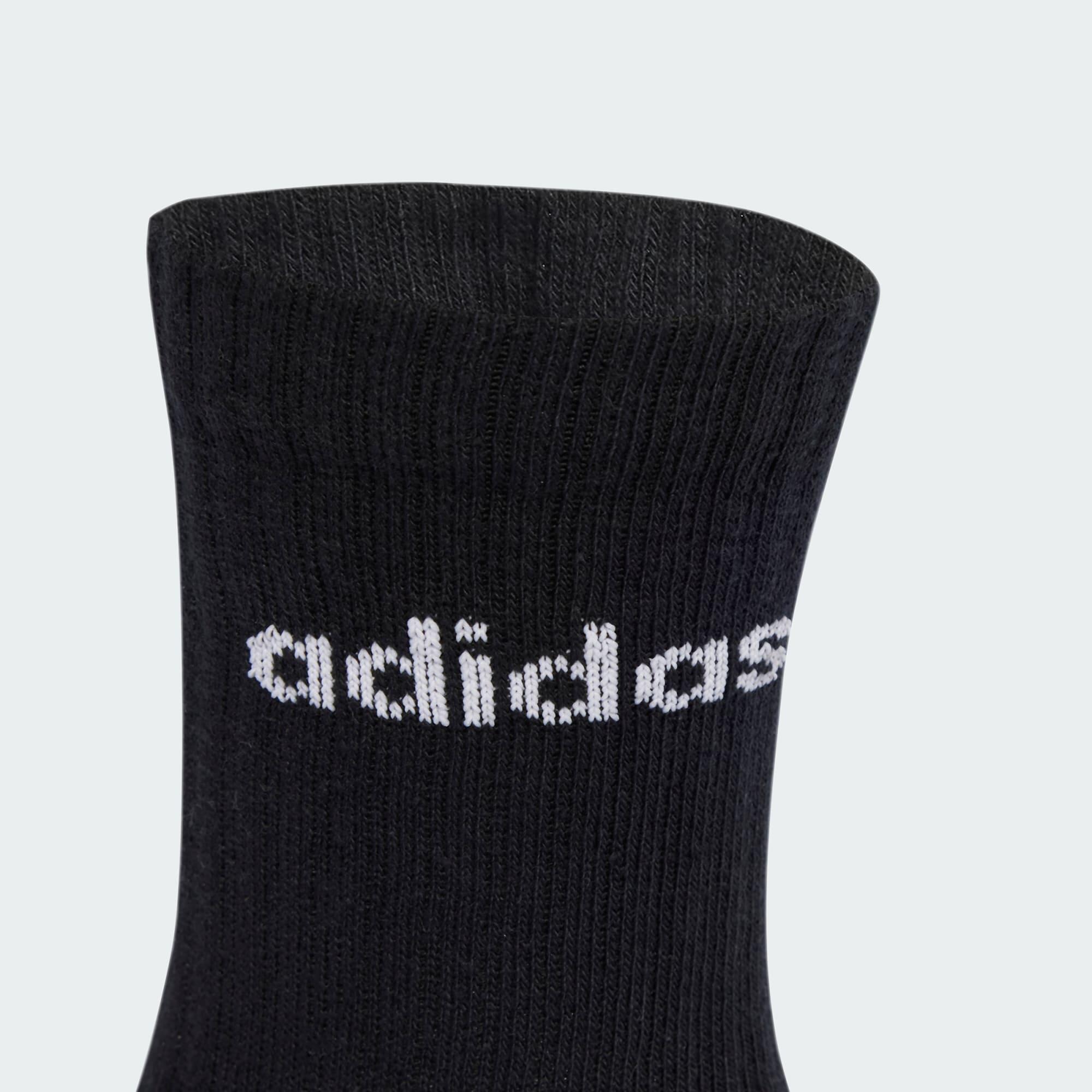 Linear Crew Socks Cushioned Socks 6 Pair Pack 3/5