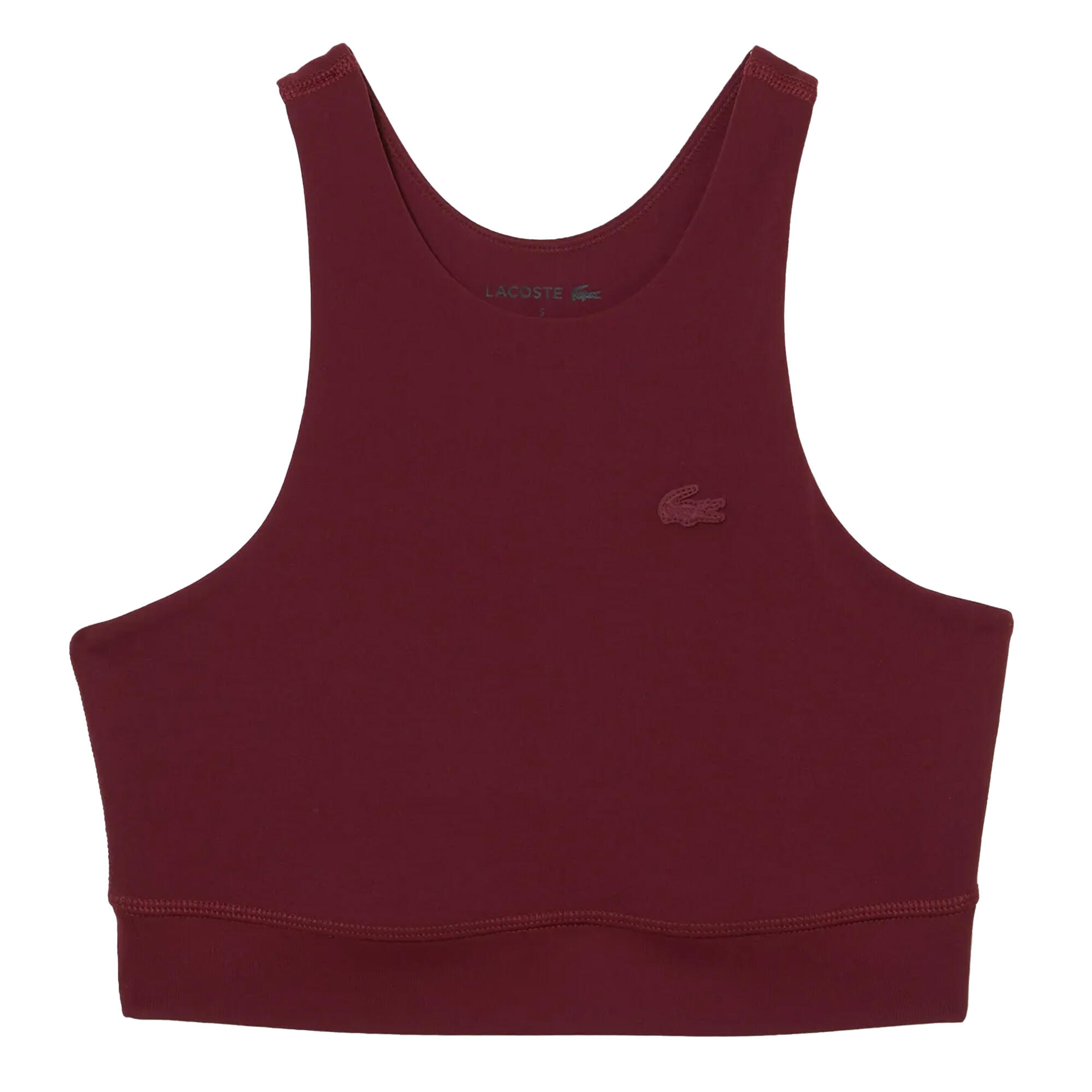 LACOSTE Brassière sportiva Lacoste Bordeaux sagomata UPF 50+