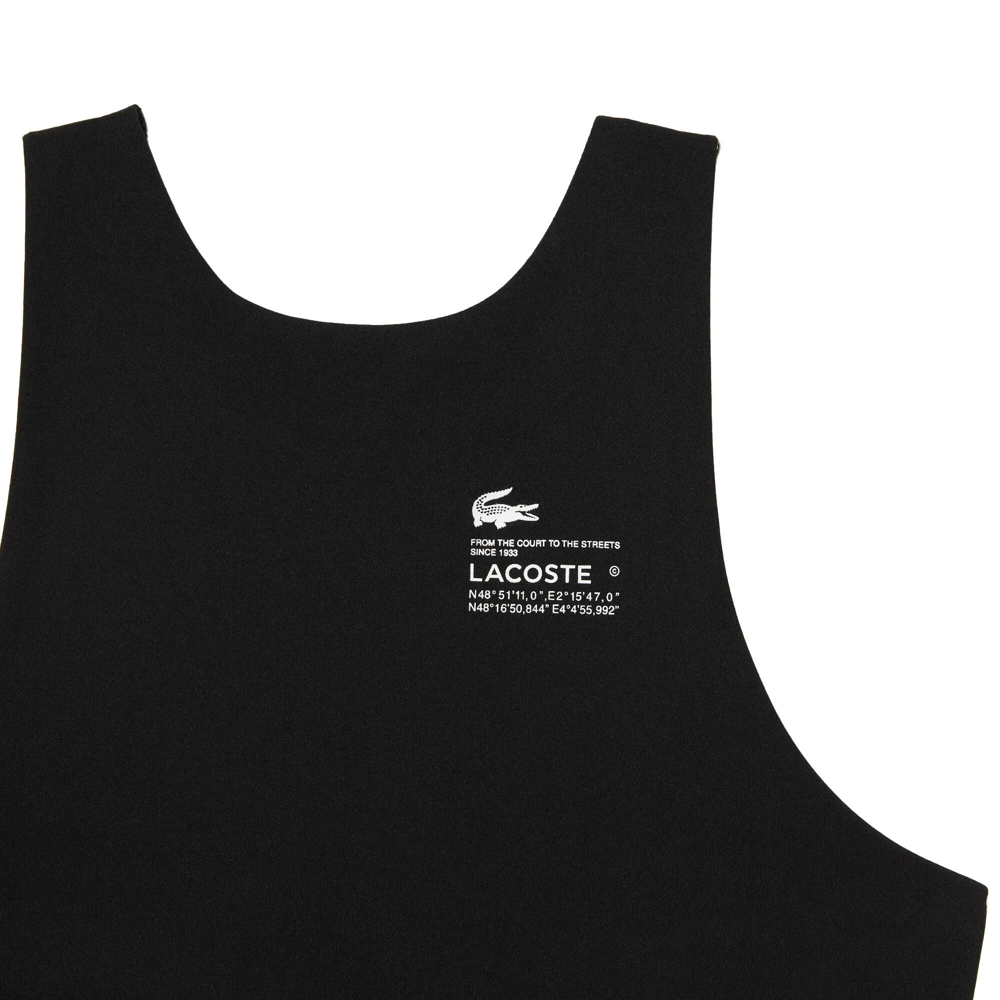 Reggiseno Sportivo Asciugatura Veloce Donna Lacoste Nero 2/3