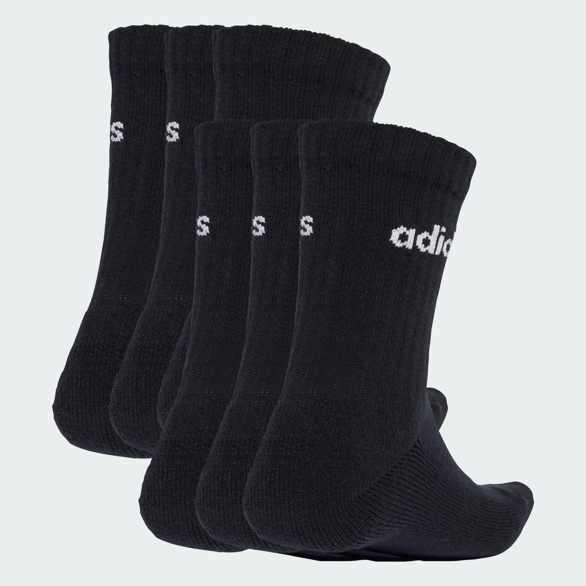 Linear Crew Socks Cushioned Socks 6 Pair Pack 2/5