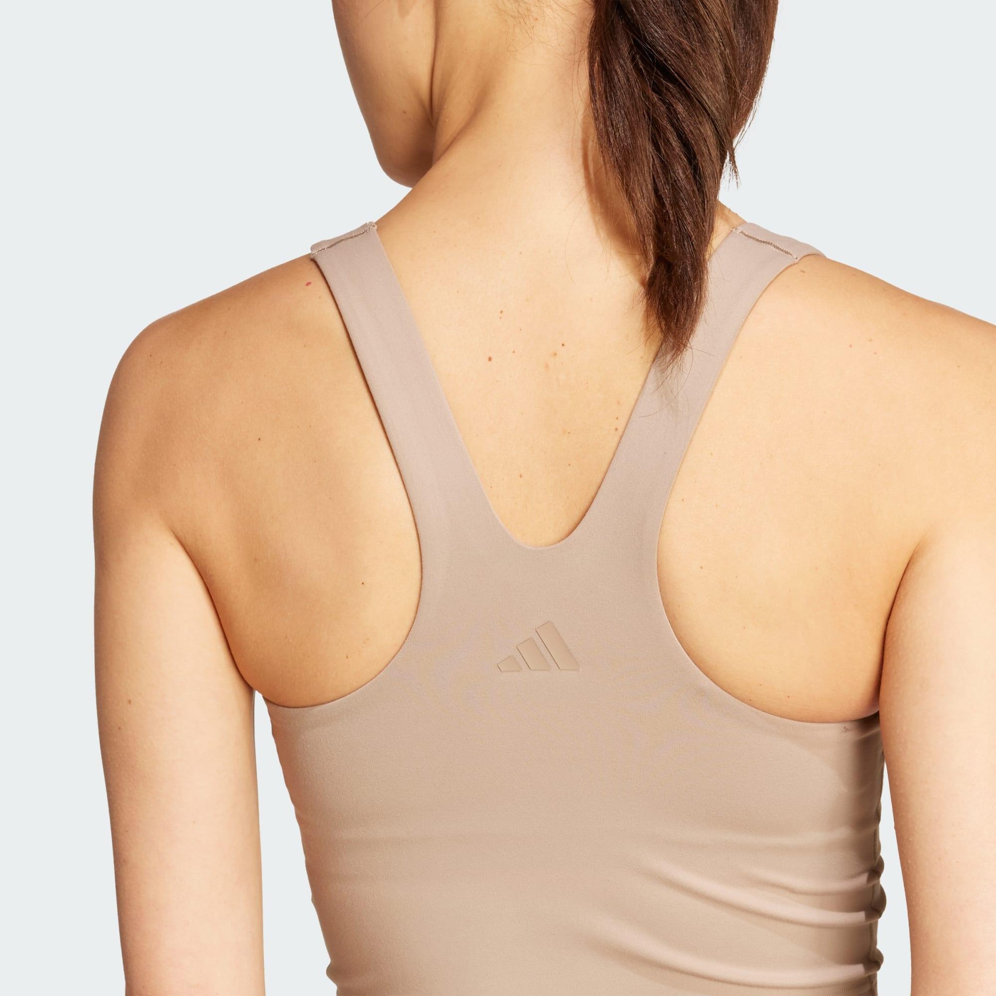 Top con reggiseno integrato adidas All Me a supporto medio 4/6
