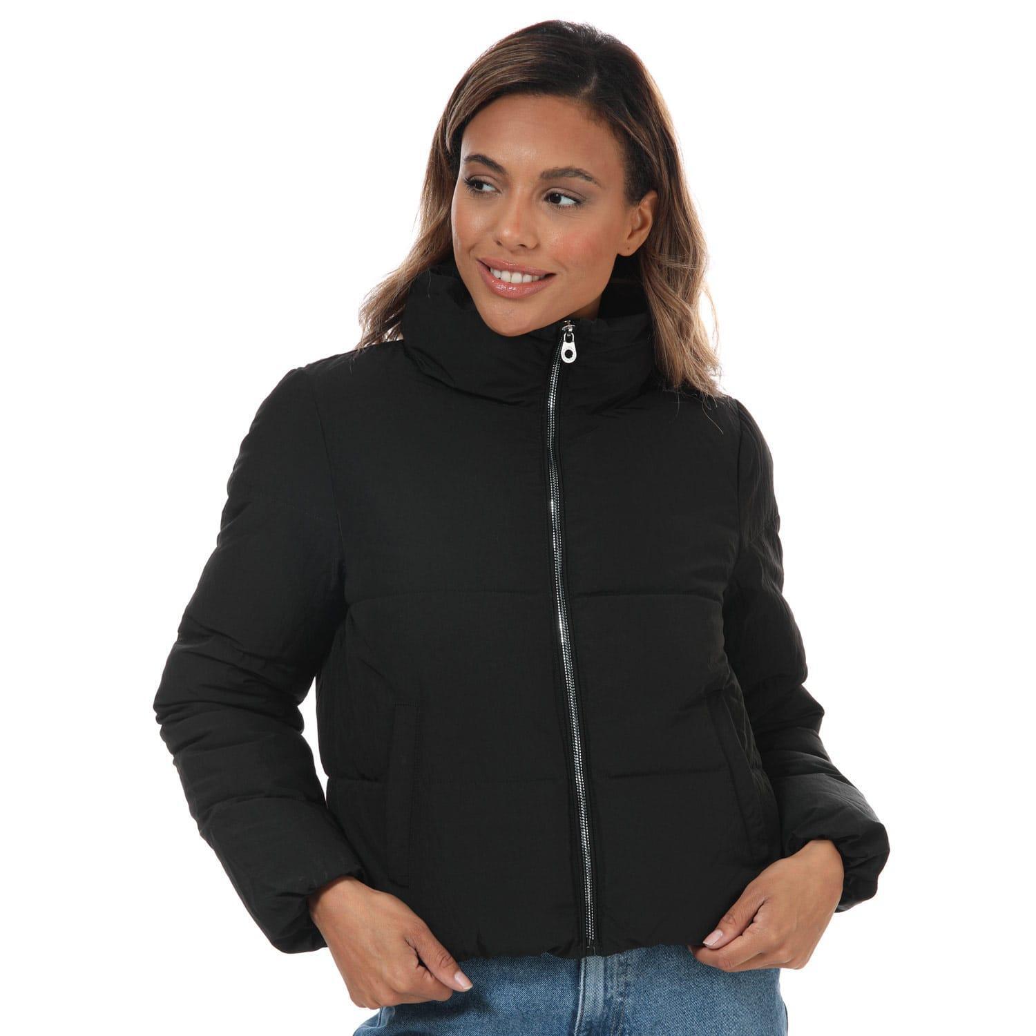 ONLY Womens/Ladies Dolly Short Puffer Jacket (Black)