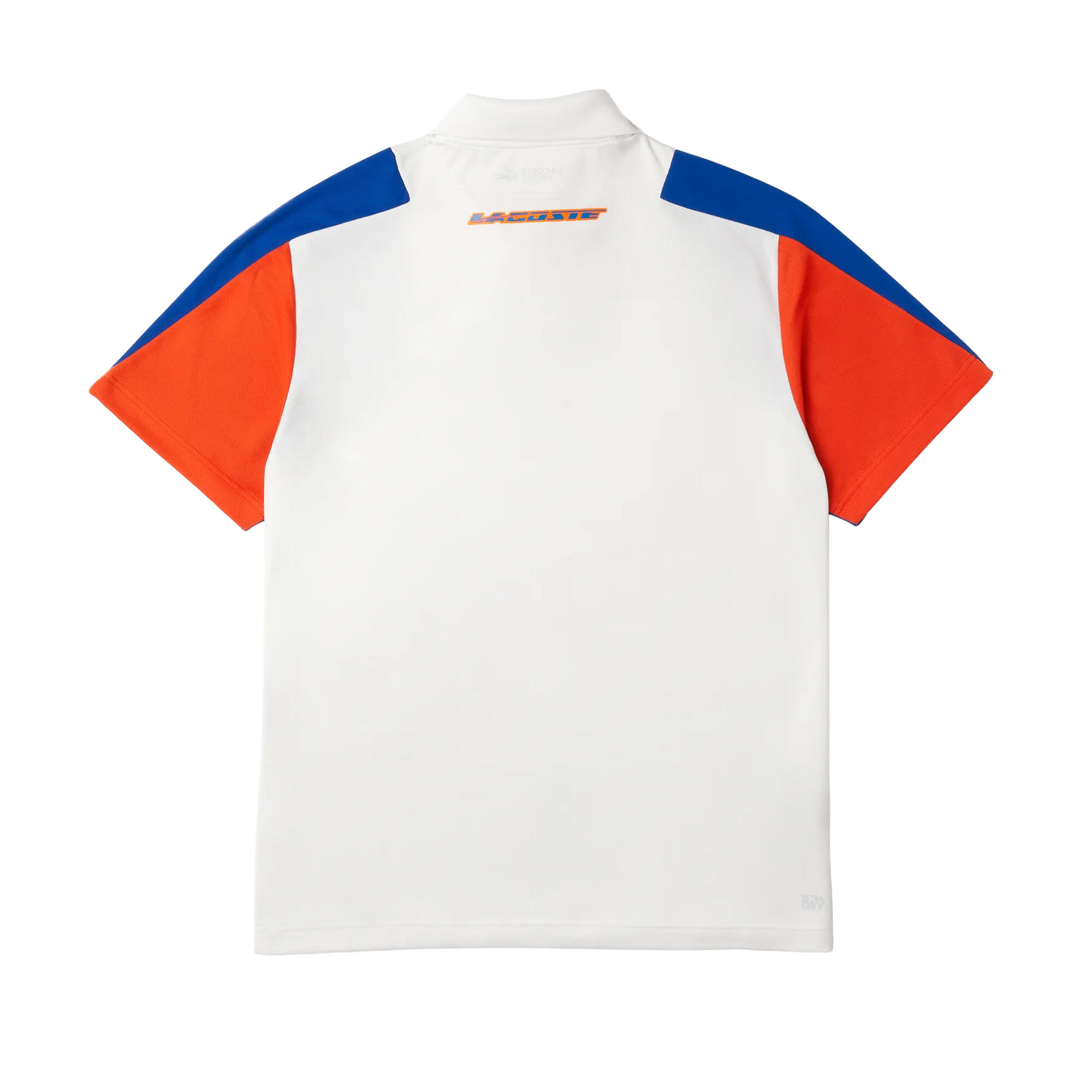 Unisex Adult Tennis polyester Polo Shirt (White/Blue) 2/2