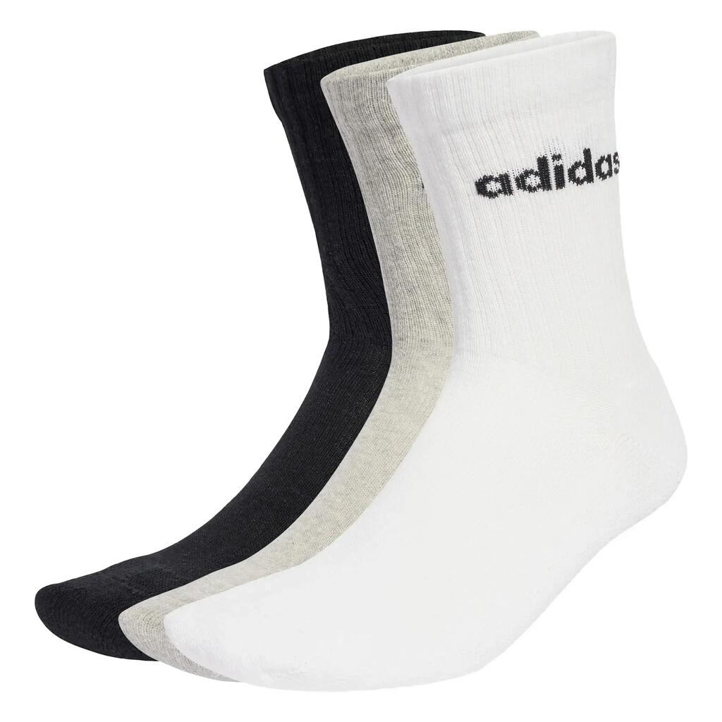 Linear Crew Socks Cushioned Socks 6 Pair Pack