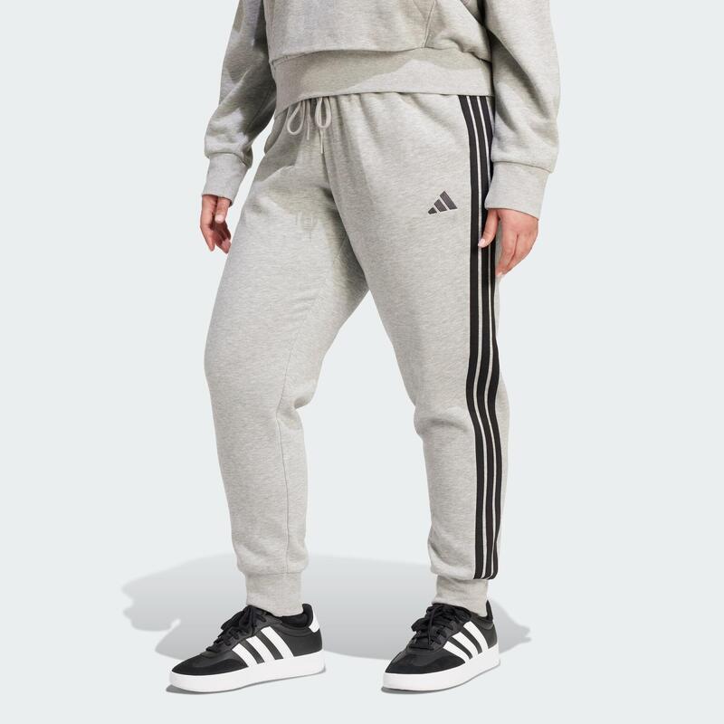 Spodnie Essentials 3-Stripes Fleece Slim (Plus Size)