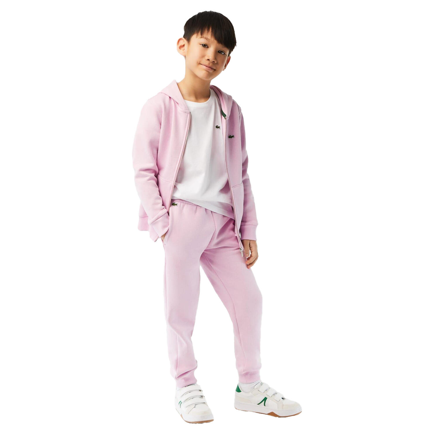 Childrens/Kids Fleece Sport Jogging Bottoms (Pink) 3/3