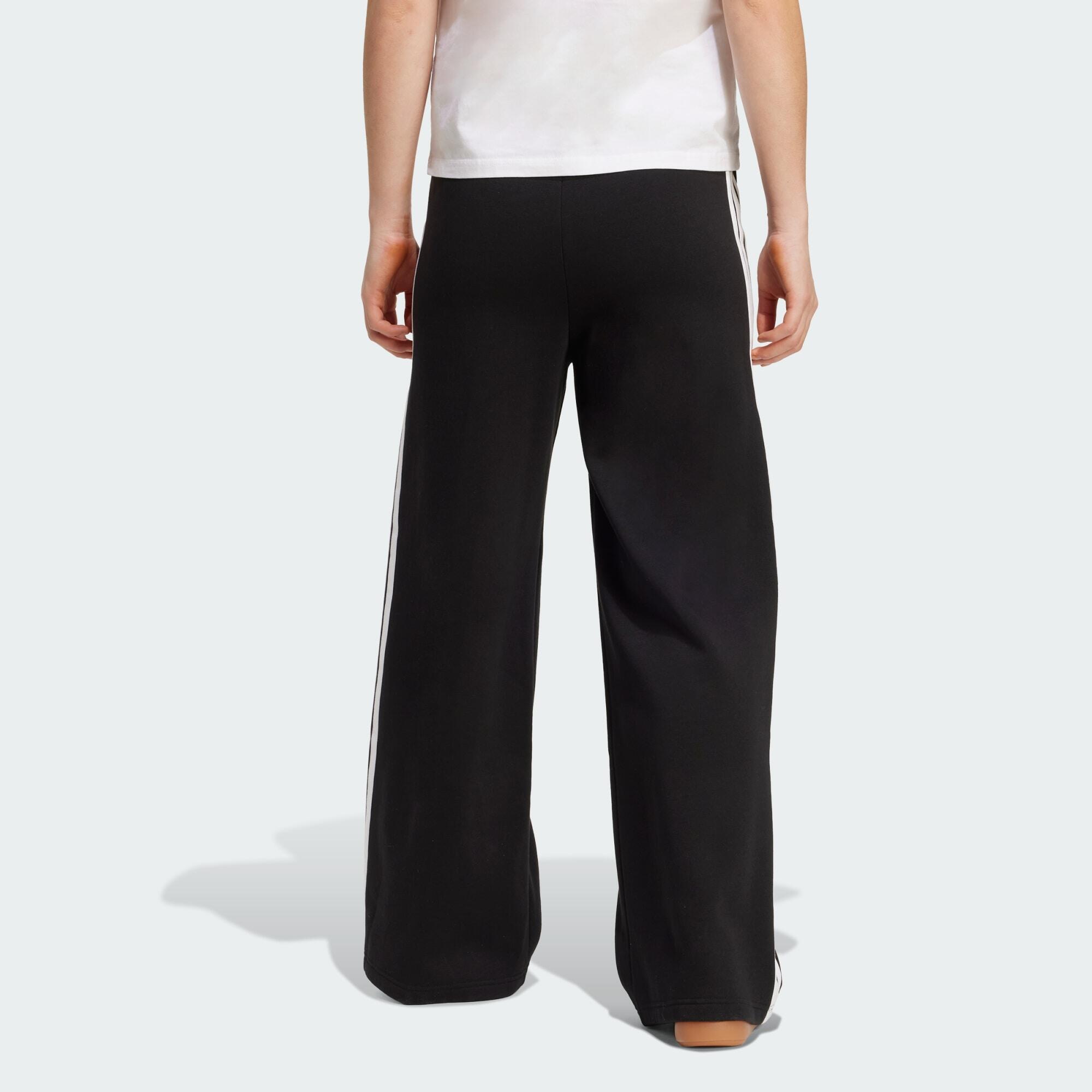 adidas 3-Stripes Fleece Wide Broek 3/5